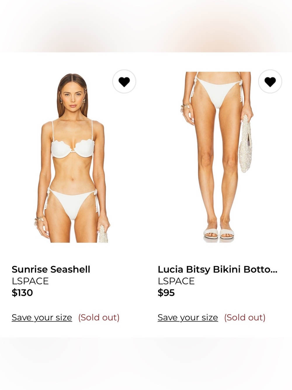 LSPACE Seashell Bikini in Cream - Picture 3 of 11
